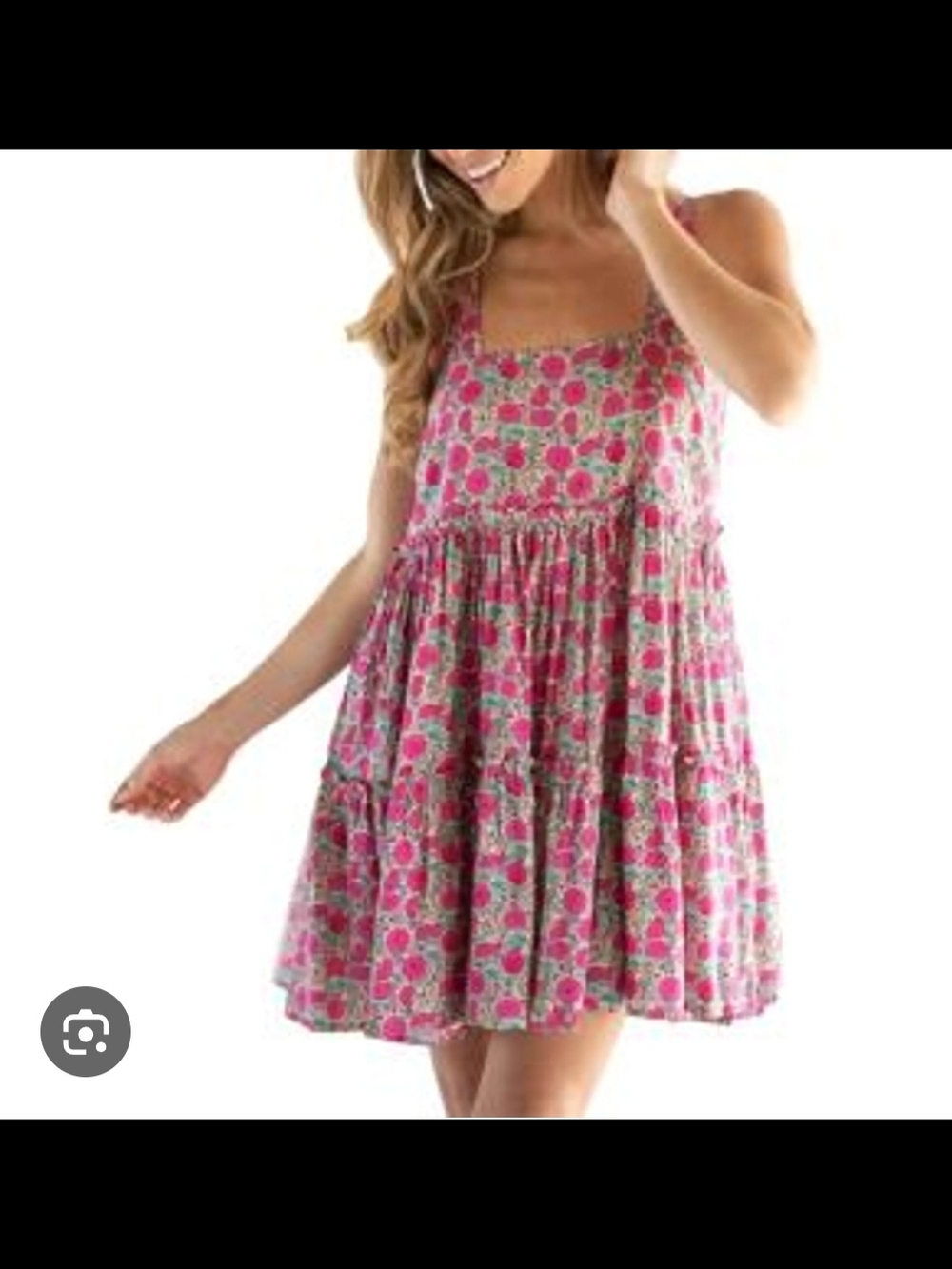 NATURAL LIFE Pink Floral Sleeveless Mini Dress